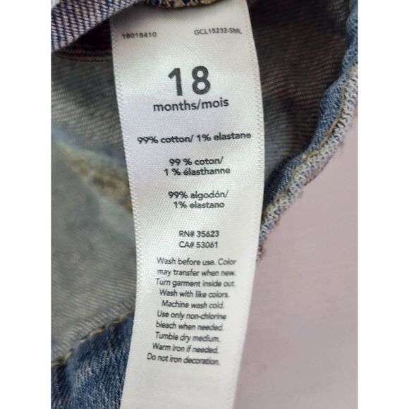 Carters Denim Jacket Size 18 Months - Picture 3 of 4